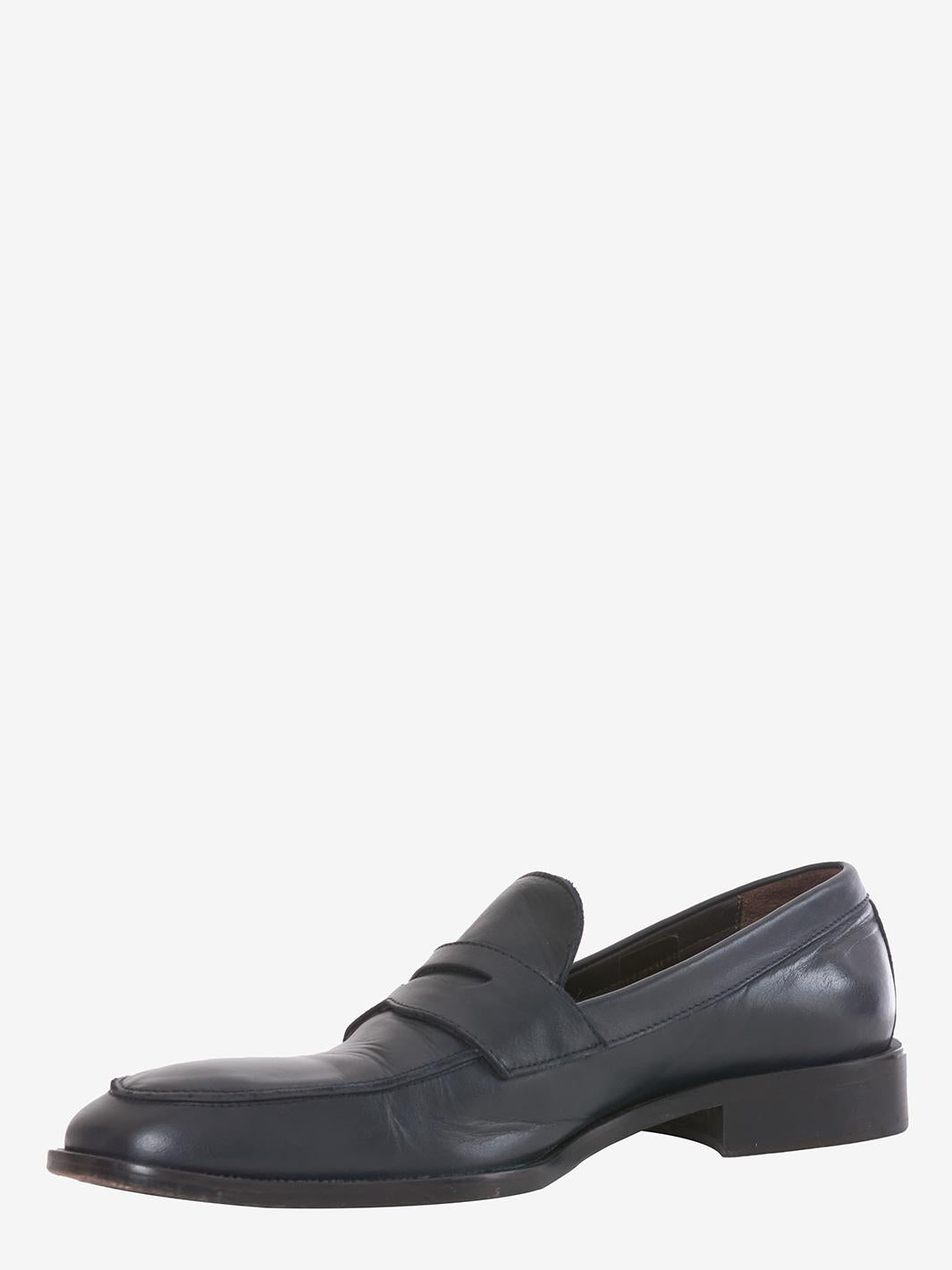 Richard Lars blue leather loafer U229_23/1  Richard Lars 