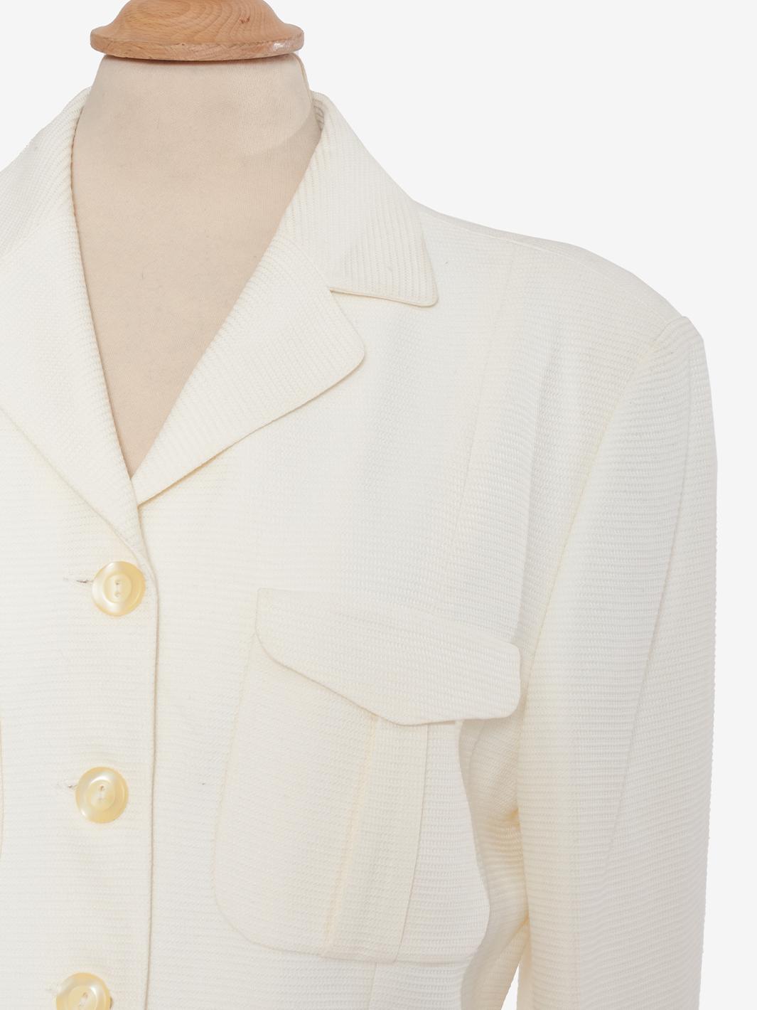 Vintage white viscose jacket