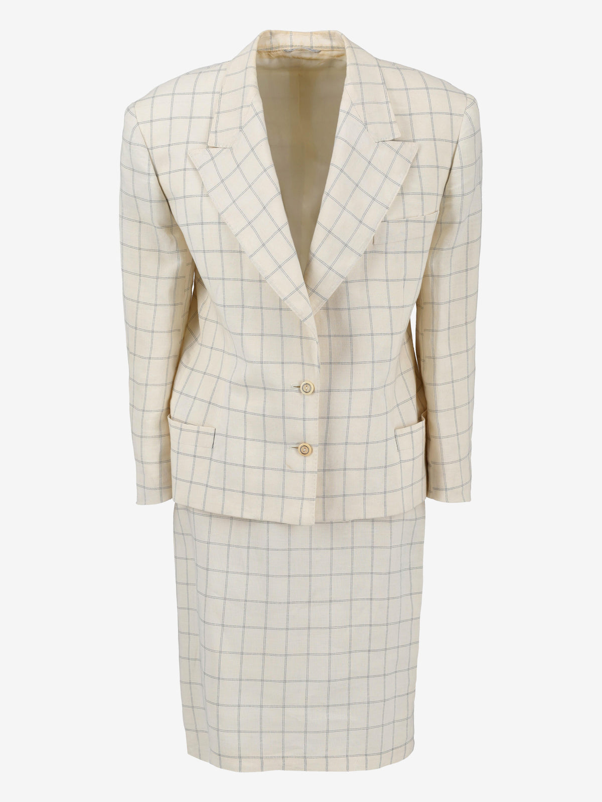 Gianni Versace Couture Checked Suit