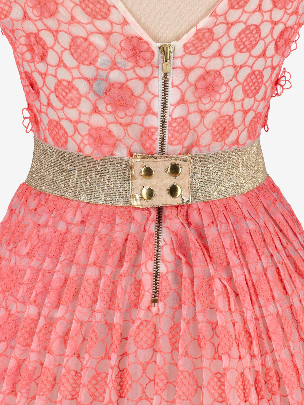 Vintage Fluo Flowered Dress