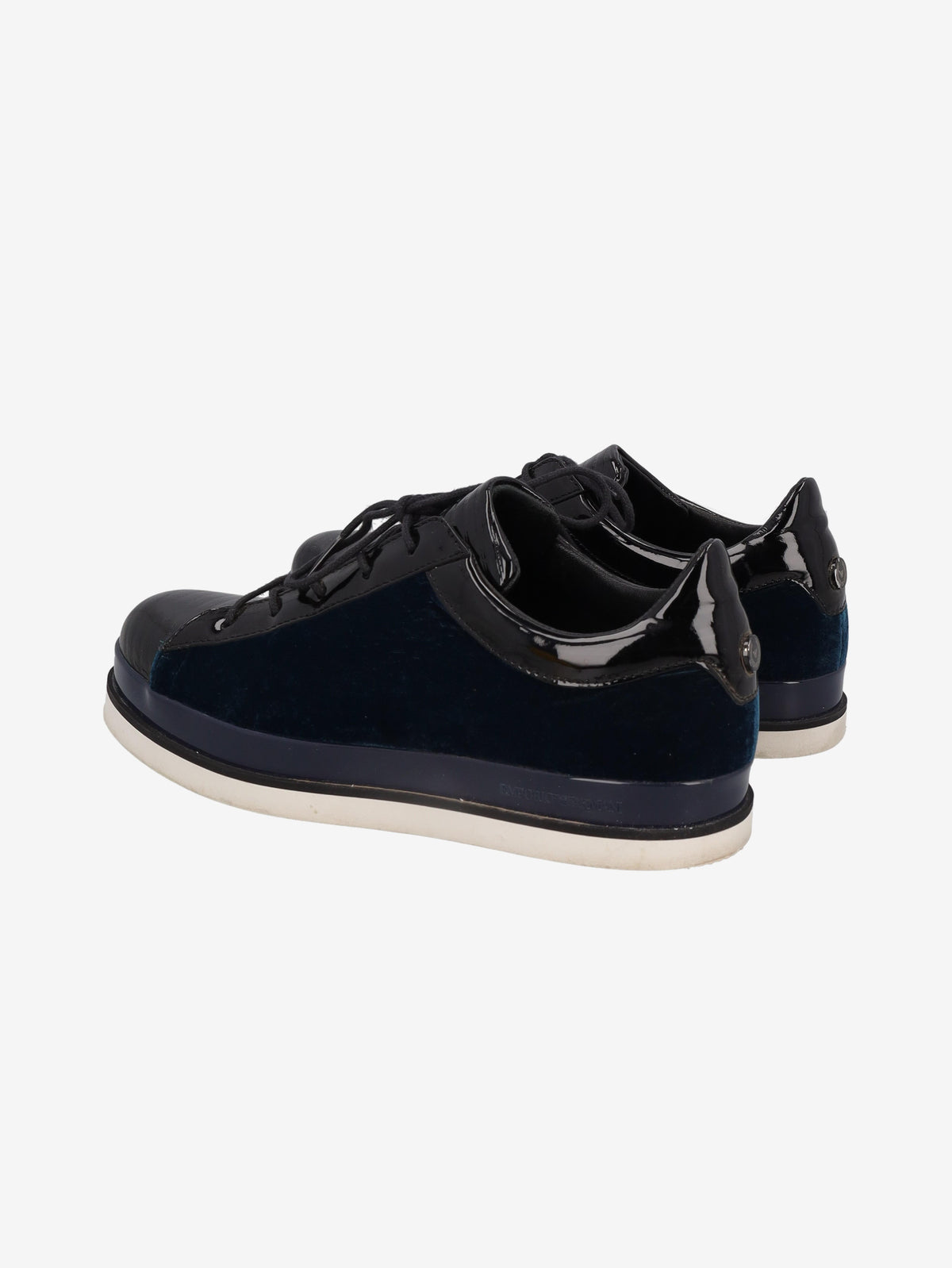 Emporio Armani sneakers in midnight blue velvet WCV22110412  Emporio Armani 