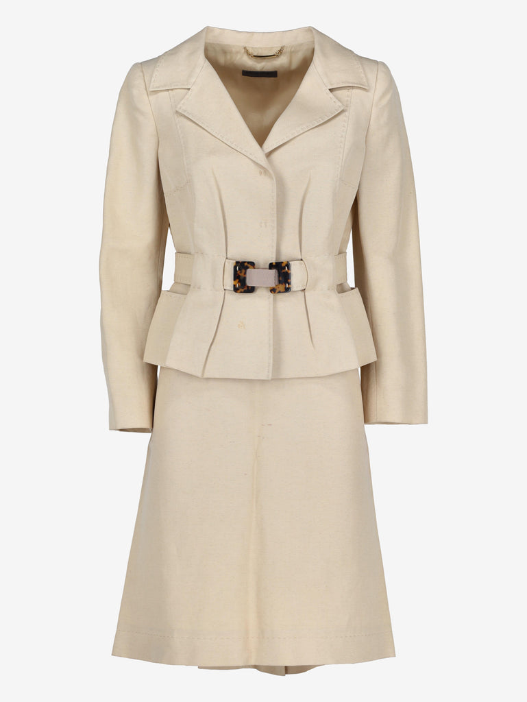 Alberta Ferretti Tailored Suit with Belted Jacket CVB22.33.3  Alberta Ferretti 
