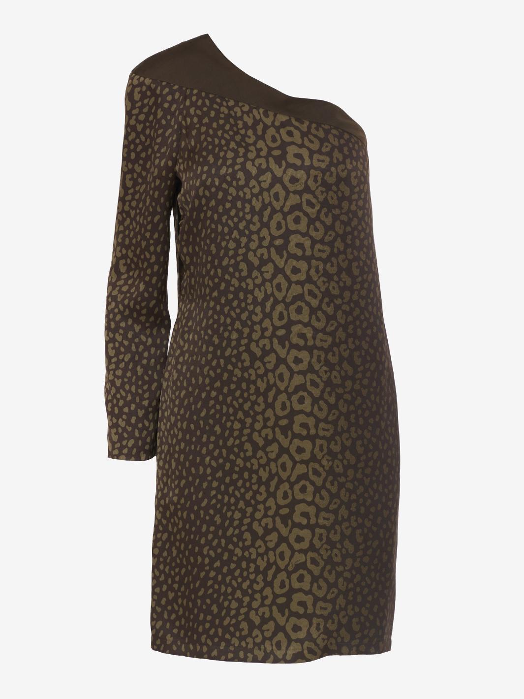 gucci one shoulder dress Gucci one-shoulder ruffle-trimmed point d'esprit tulle mini dress - Size 40