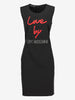 Love Moschino Slogan Appliqué Shift Dress CVB21.62.5  Moschino 