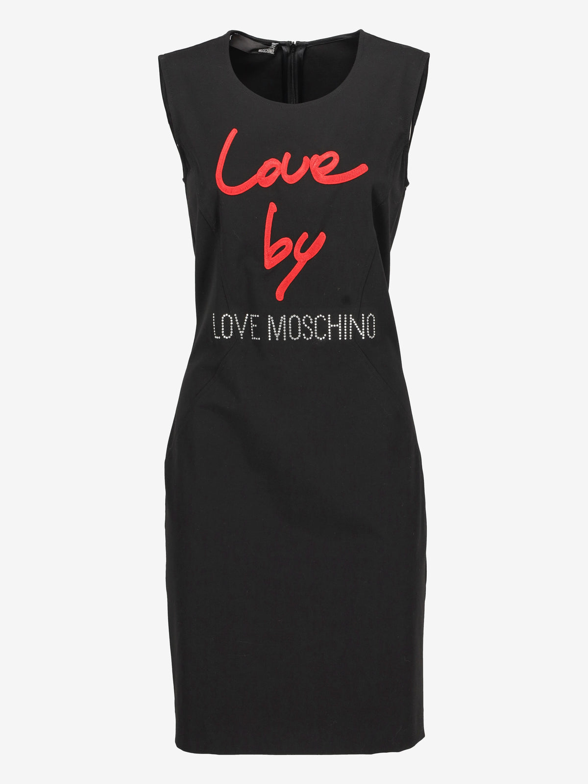 Love Moschino Slogan Appliqué Shift Dress CVB21.62.5  Moschino 