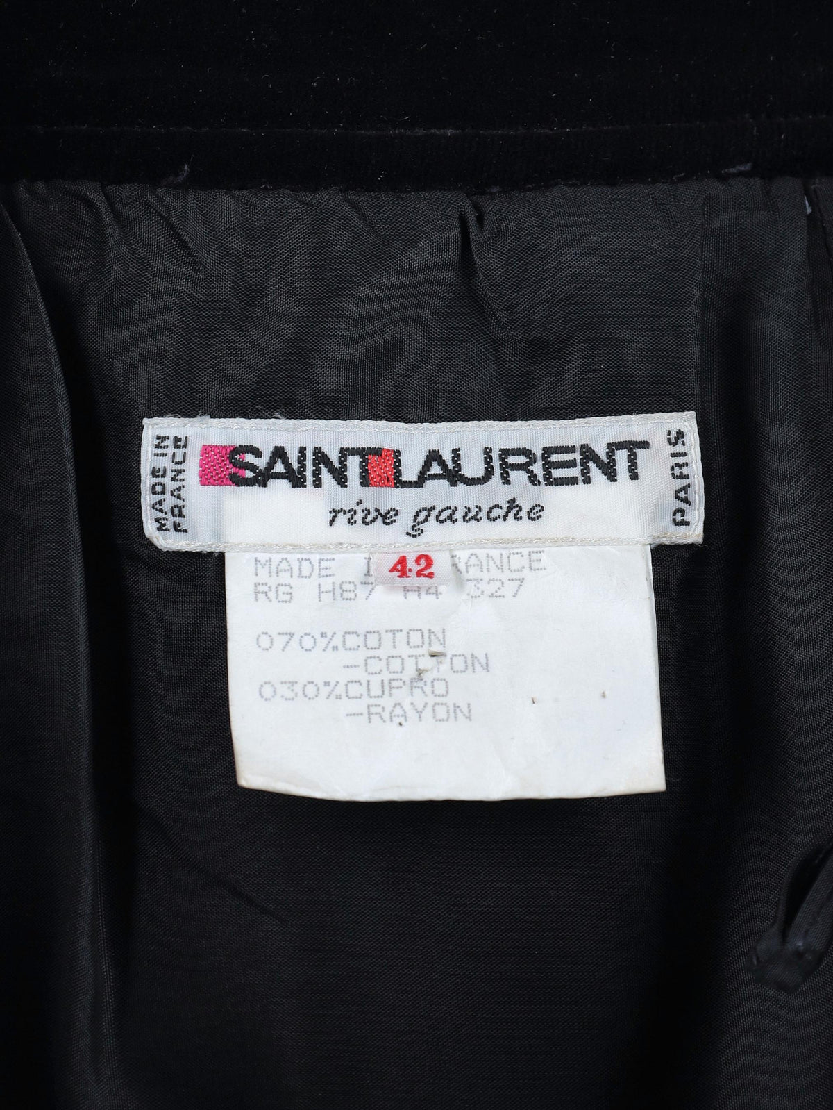 Saint Laurent Black Velvet-Effect Midi Skirt CVM23.117.4  Yves Saint Laurent 