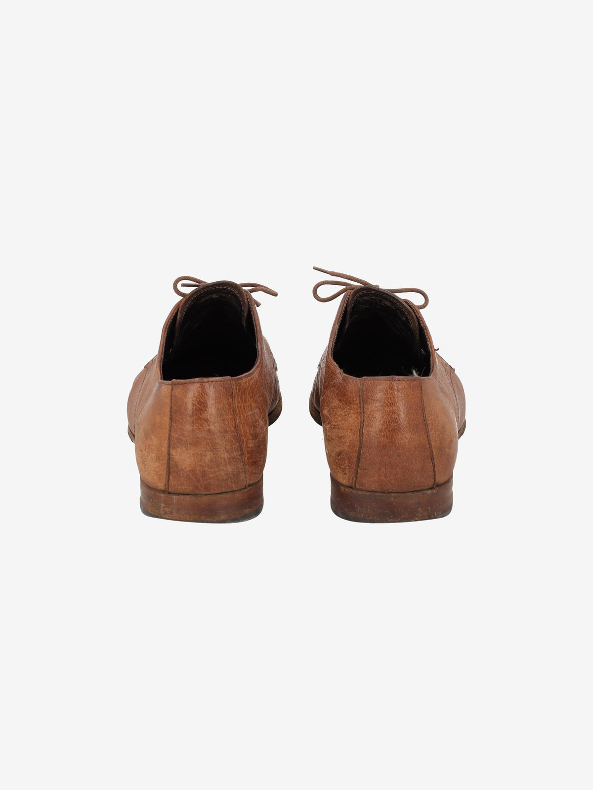 Prada Shoes in Brown Leather with Vibram Sole MU260321.43  Prada 