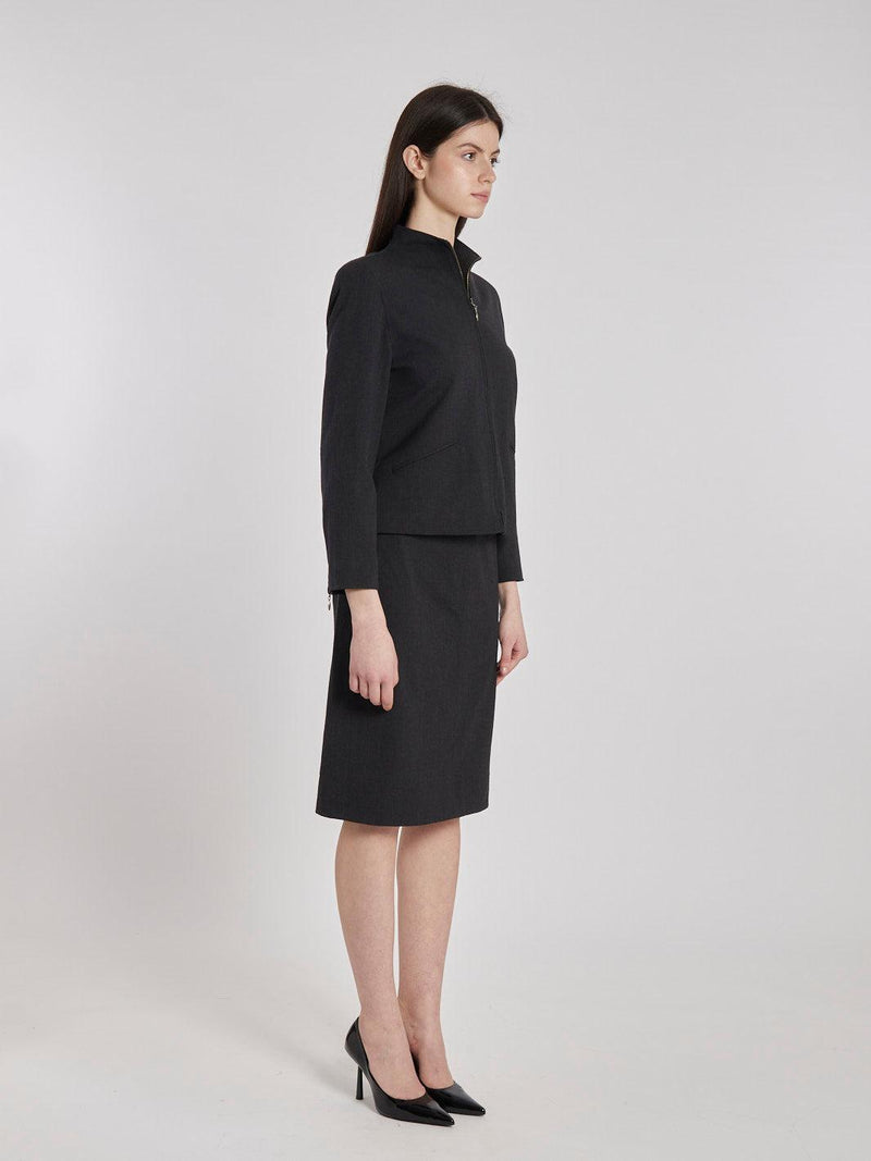 Y2K Ralph Lauren Petite women's suit in grey lightweight wool W2202251  Ralph Lauren 