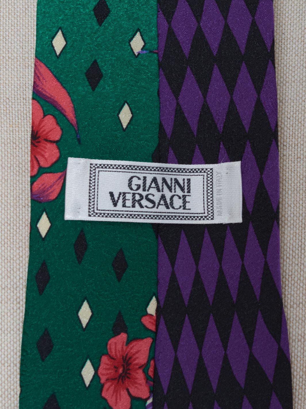 Gianni Versace 80 年代图案领带