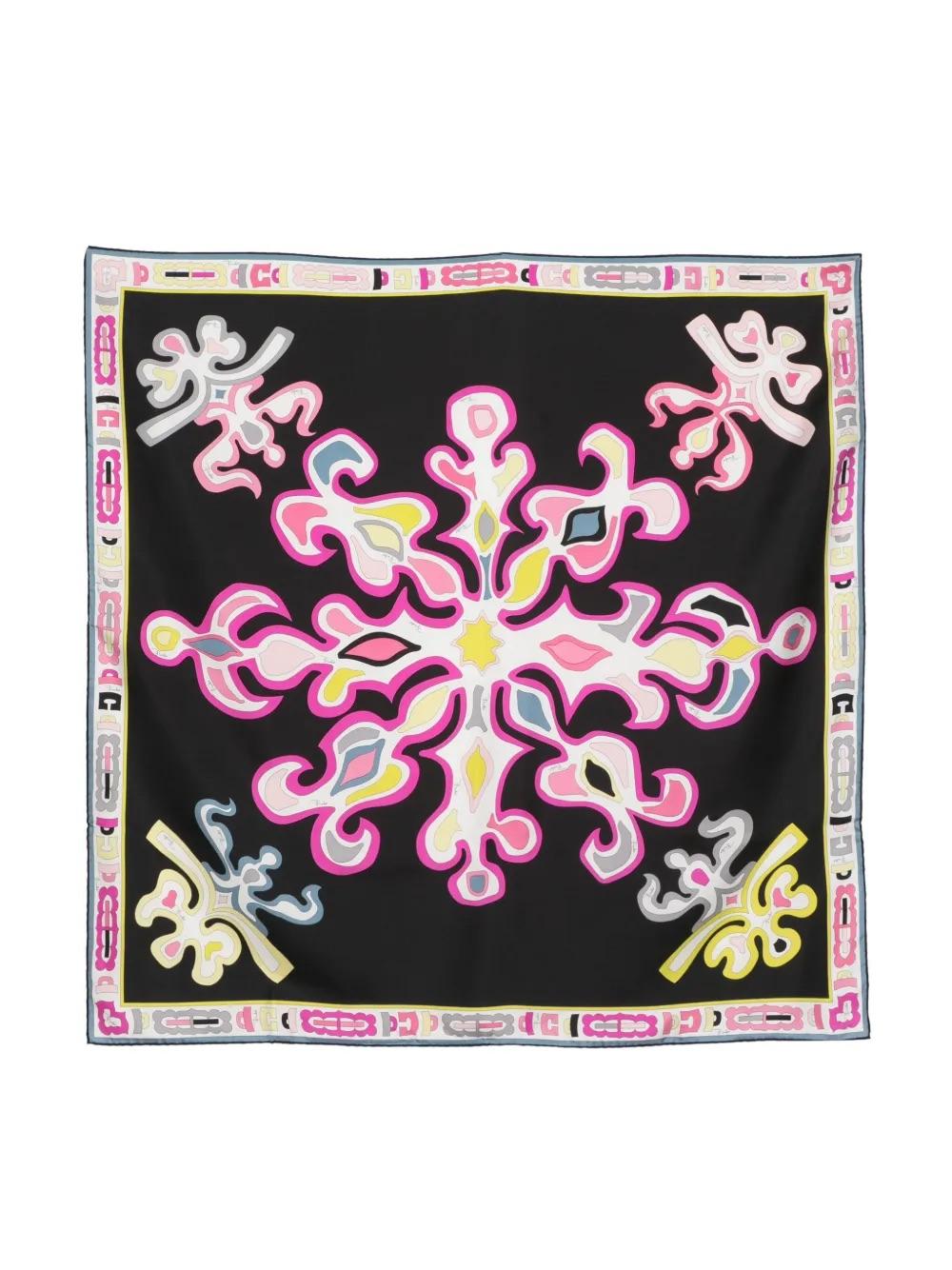 Pucci Abstract-Print Silk Scarf WCV241089  Emilio Pucci 
