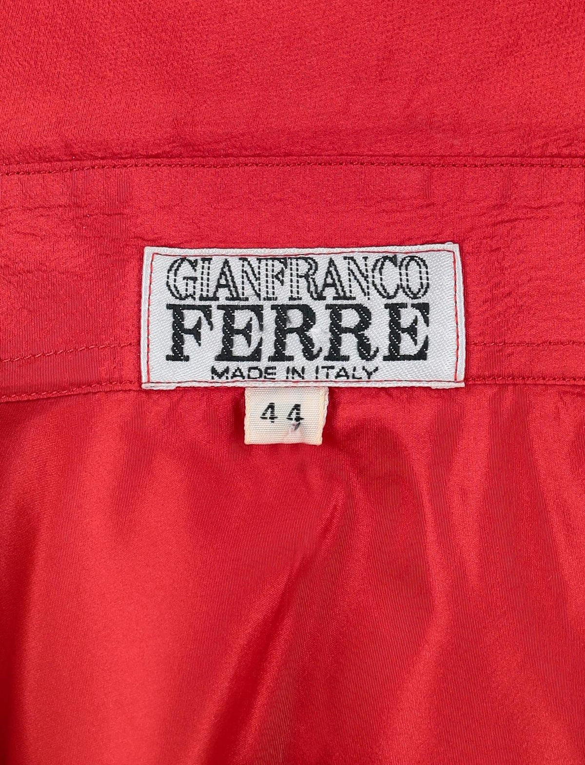 Gianfranco Ferré Red Silk Shirt