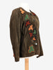 Yves Saint Laurent Suede Jacket With Leaves