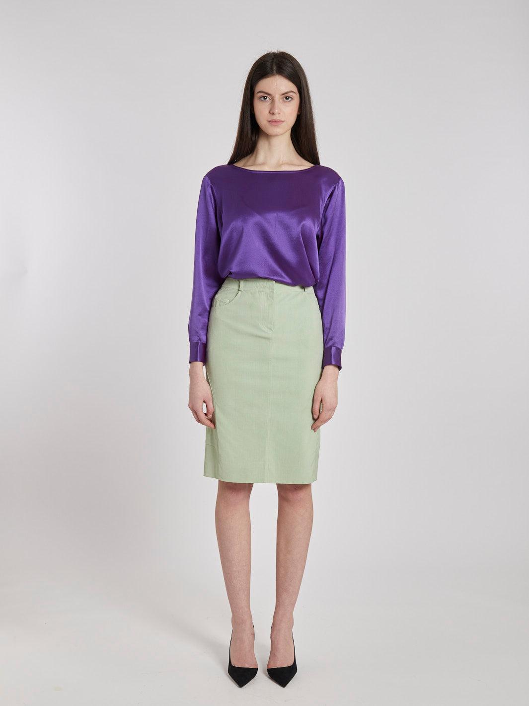1990s Christian Dior midi skirt in pistachio green W2202257  Christian Dior 