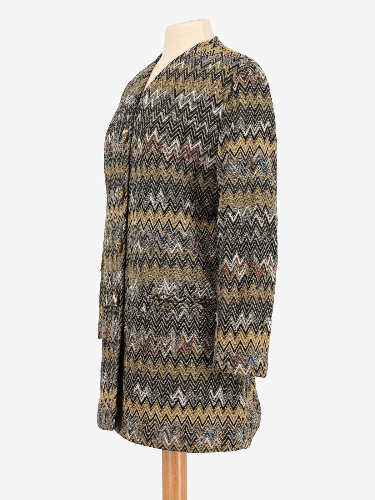 Missoni Overcoat With Gold Details W24121249  Missoni 