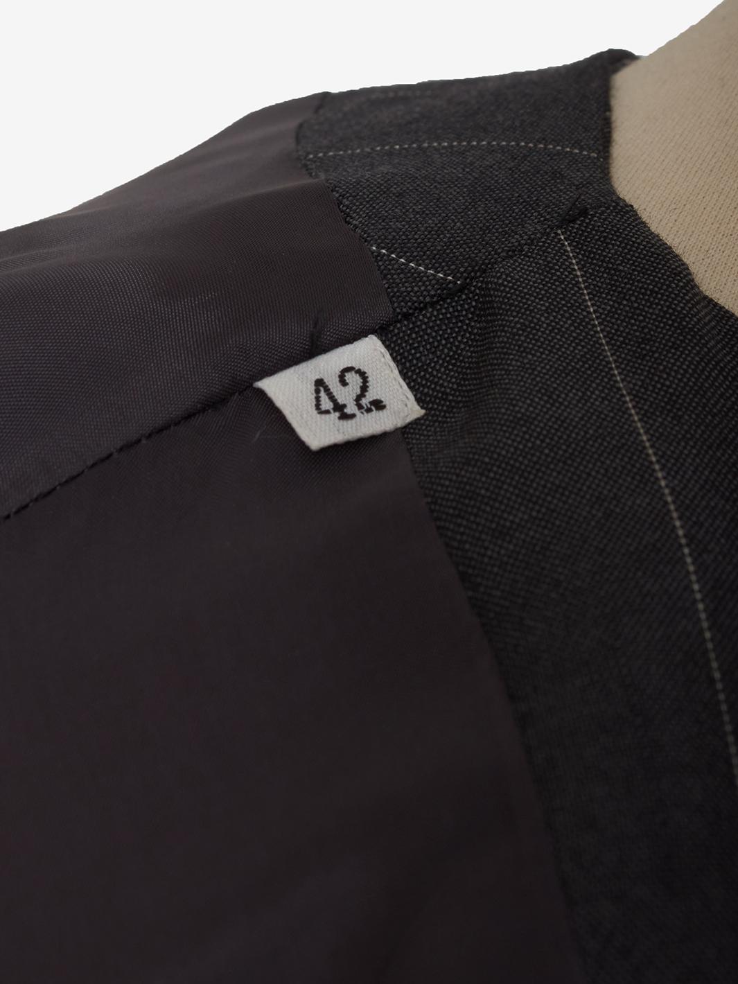 Gianni Versace grey wool pinstripe suit and jacket