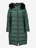 Vintage Green Puffer Coat with Fur-Trim Hood CVM26.6.132  Caractēre 