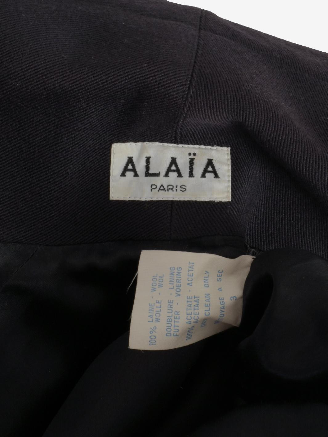 Alaïa 羊毛束带夹克 - 80 年代