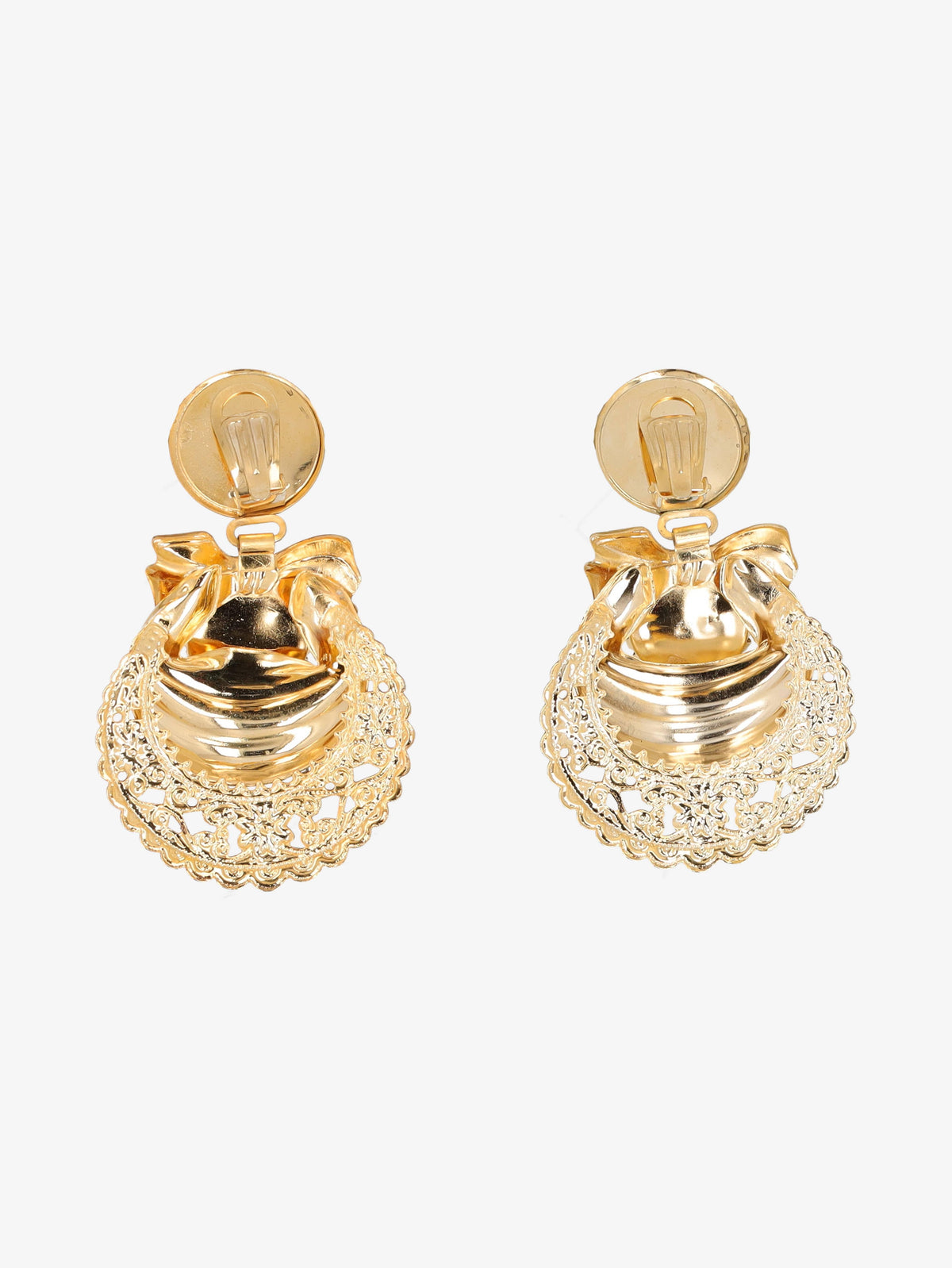 Correani Green Stone Dangle Earrings