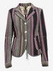 Marithé + François Girbaud Fringe-Detail Wool Blend Blazer MR081225.1  Marithé et François Girbaud 