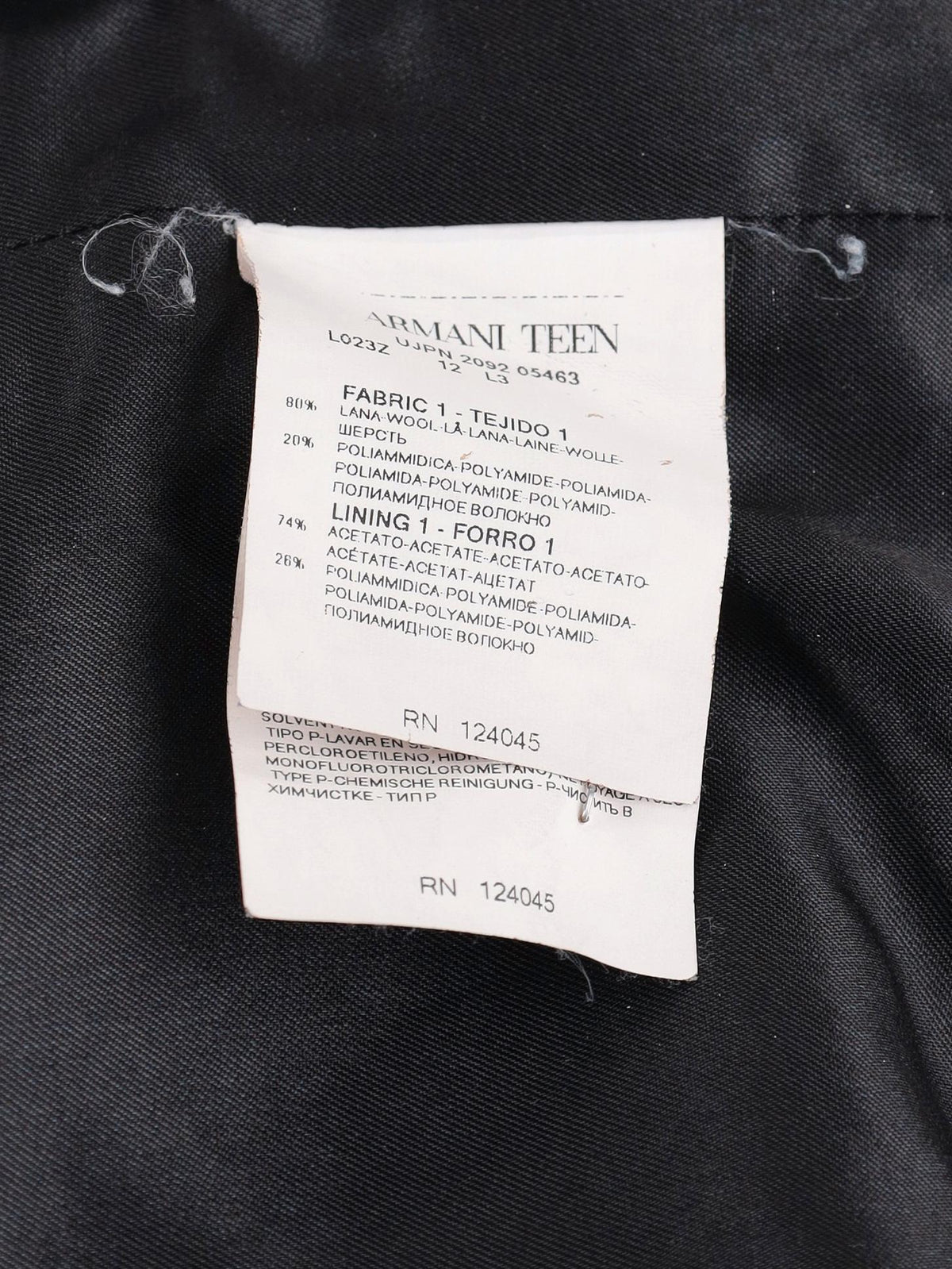 Armani Vintage Coat in Wool Blend MR31025.15  Armani 