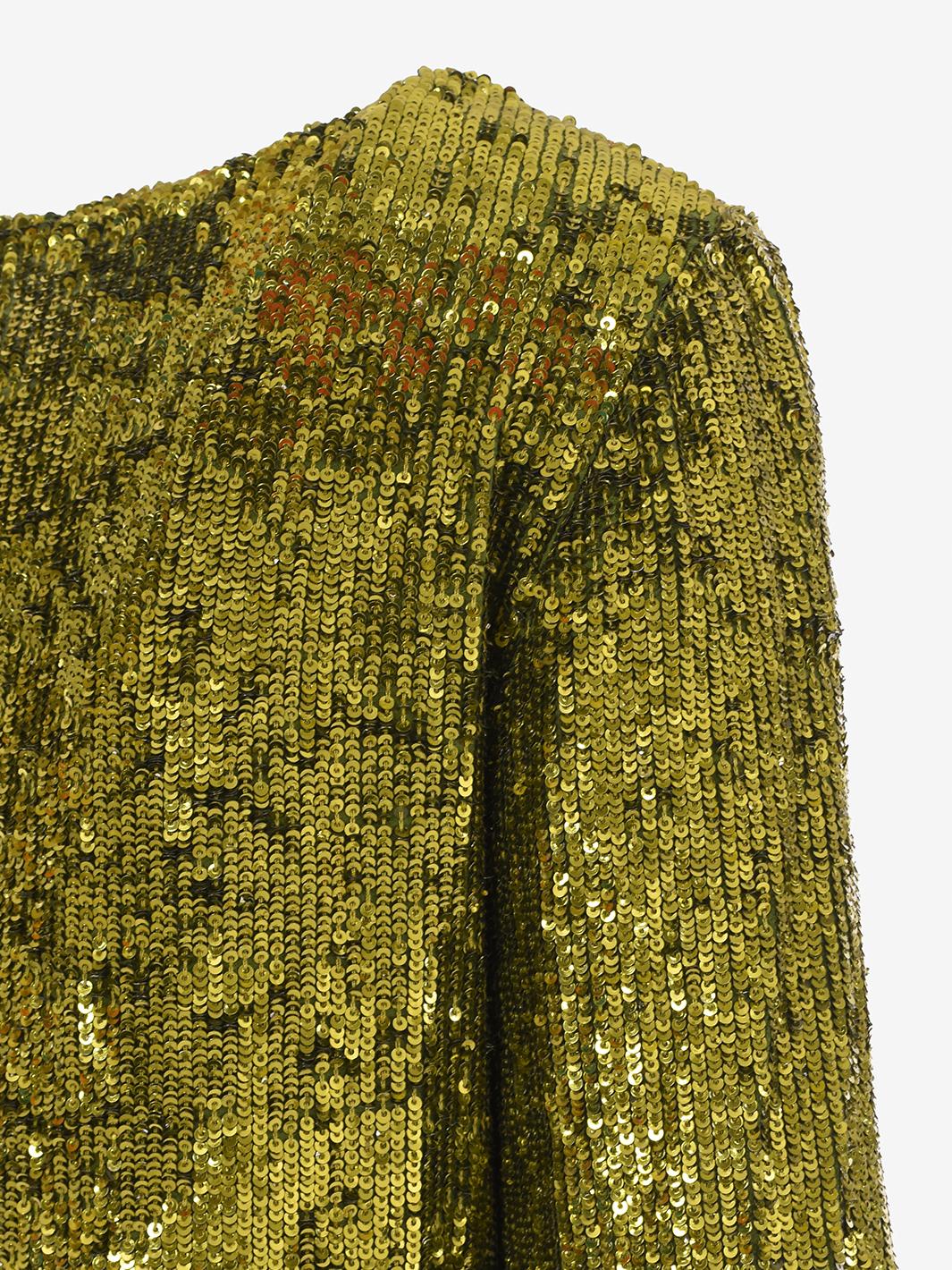 Parosh dress in light green sequins W22110301  Parosh 
