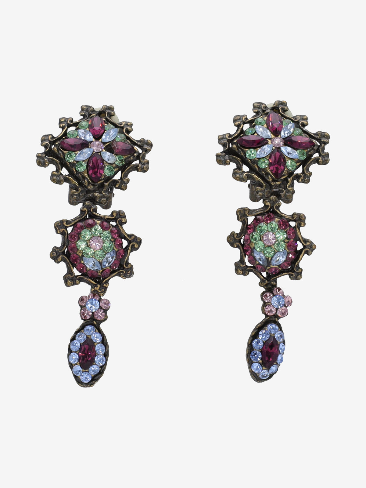 Vintage Pendant Clip-on Earrings WCV041224.148  Vintage 