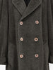 Vintage Double-Breasted Long Coat in Alpaca and Wool Blend MU260214.10  Caruso 