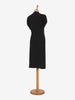 Vintage dress with white beaded embroidery and vertical flower - '40s AR006  Vintage 