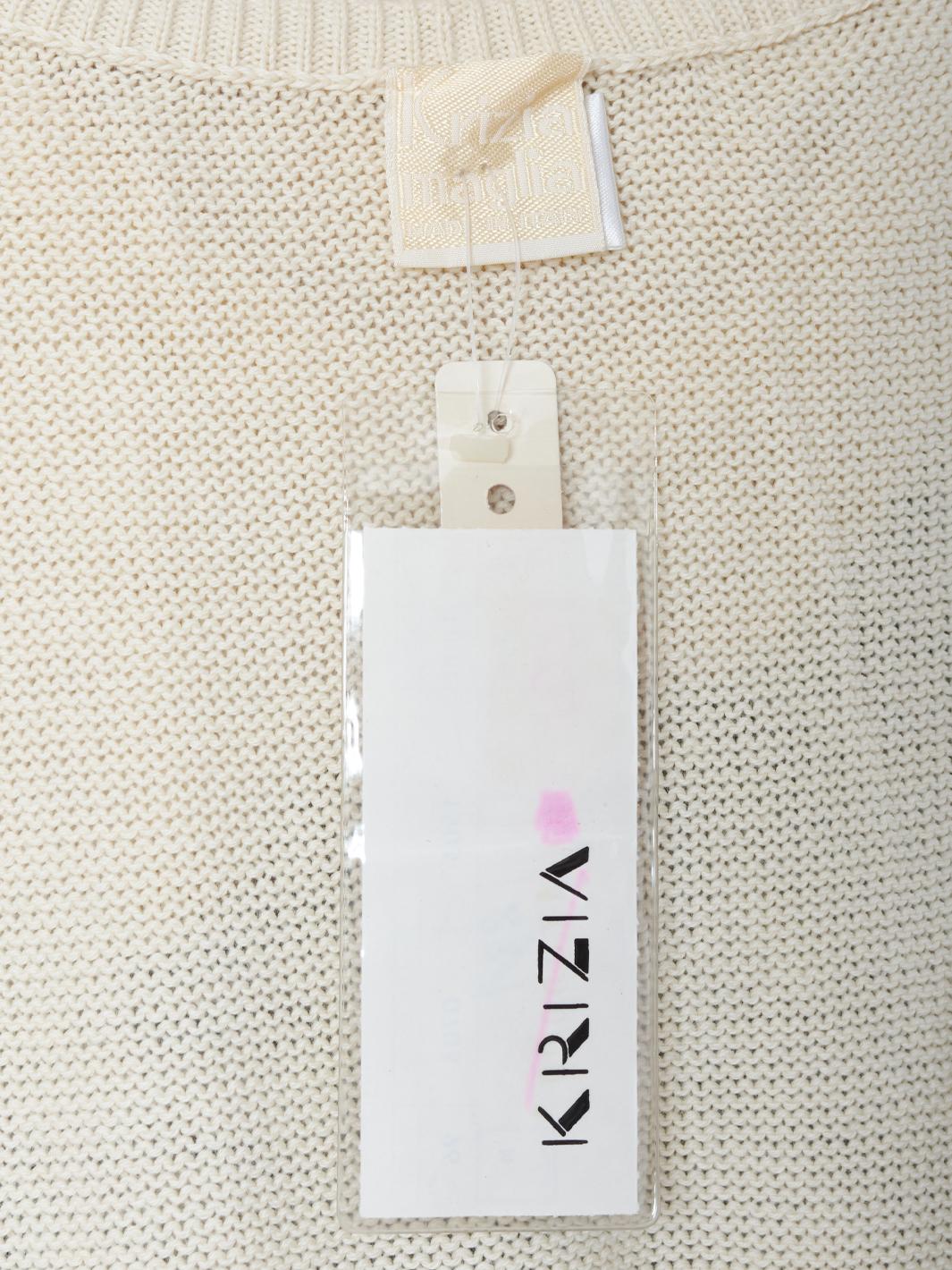 Krizia 老虎刺绣毛衣