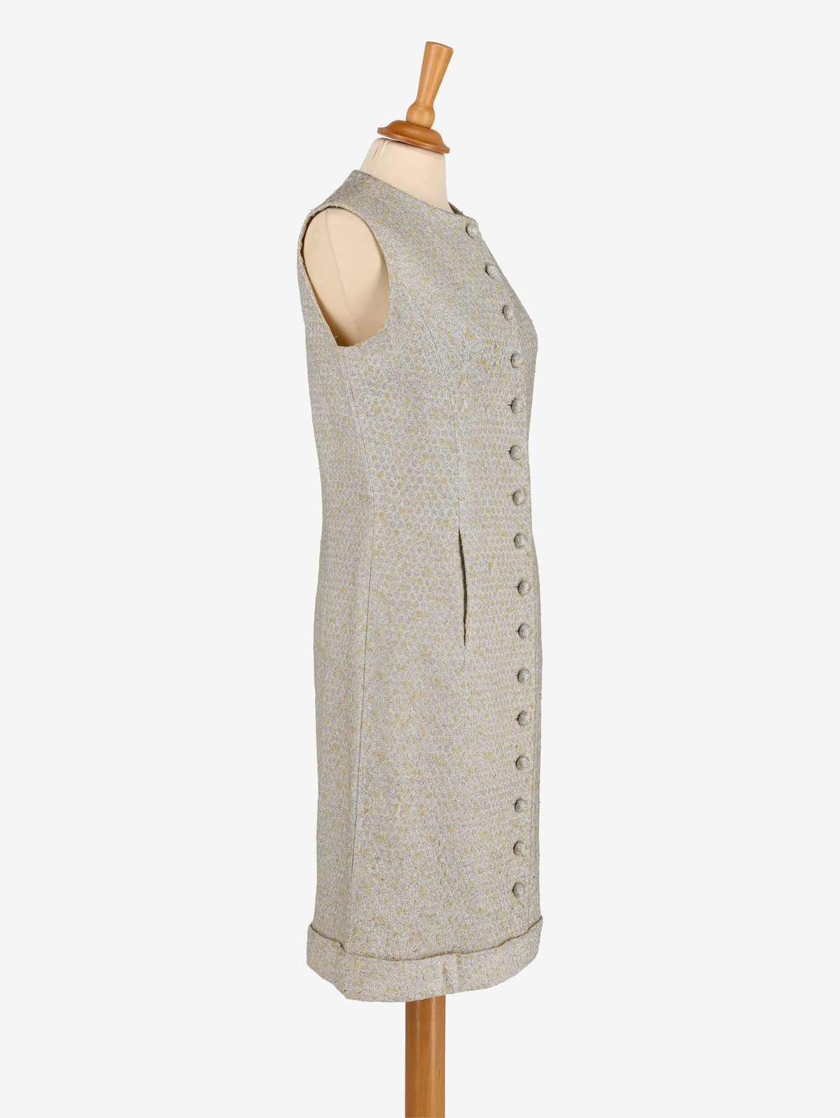 Silver Midi Buttoned Dress - 60s MRTHG.1  Harry halgo 