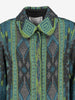 Giada Benincasa Jacquard Coat with Fur Pockets CVM26.6.127  Giada benincasa 