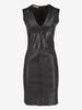 Prada V-Neck Dress in Black Leather WCV161224_67  Prada 