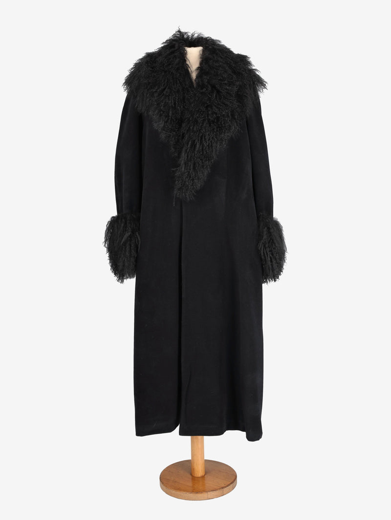 Fendi Wool Coat With Fur W2511.115.23  Fendi 