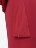 Valentino Boutique Dress with drape and silver leaf embroidery - '80s AR002  Valentino 