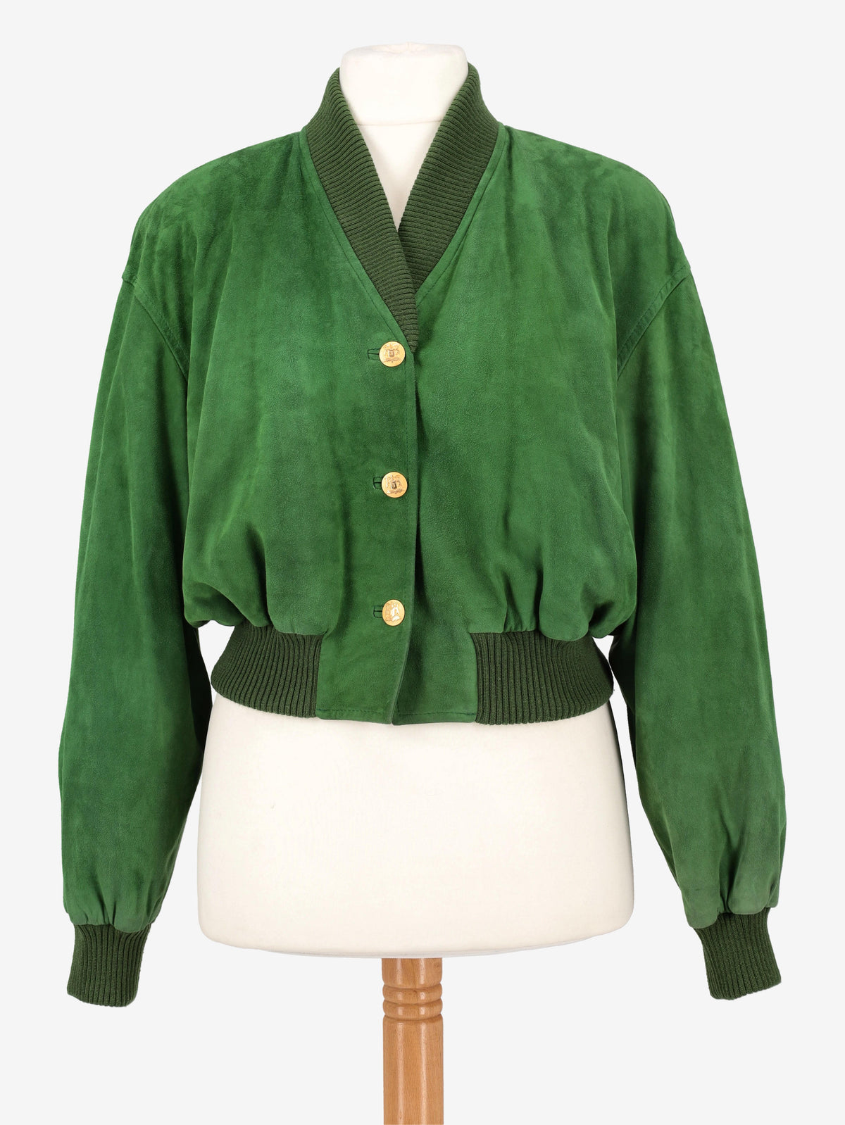 Trussardi Green Suede Jacket