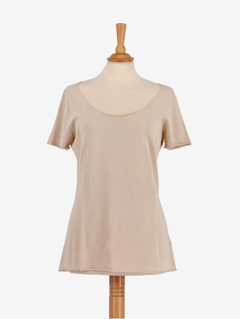 Agnona Beige T-Shirt WCV241010403  Agnona 