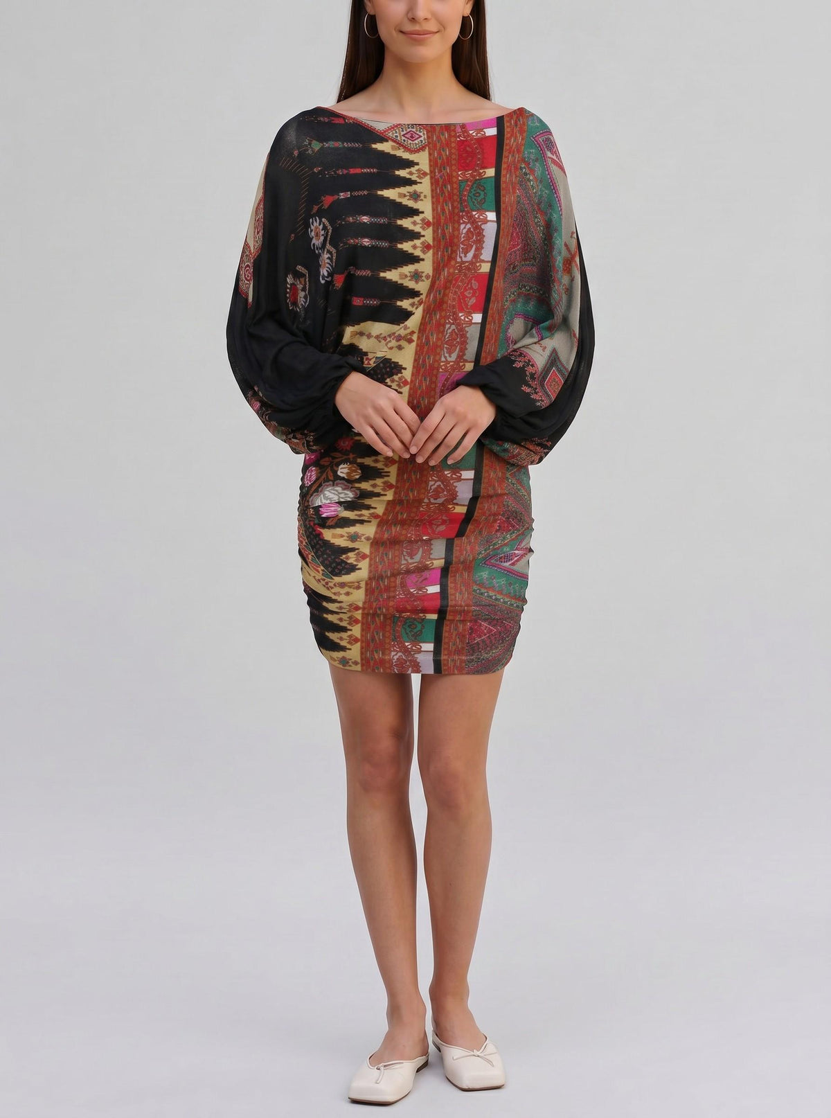 Etro Long-Sleeve Mini Dress CVB22.131.25  Etro 