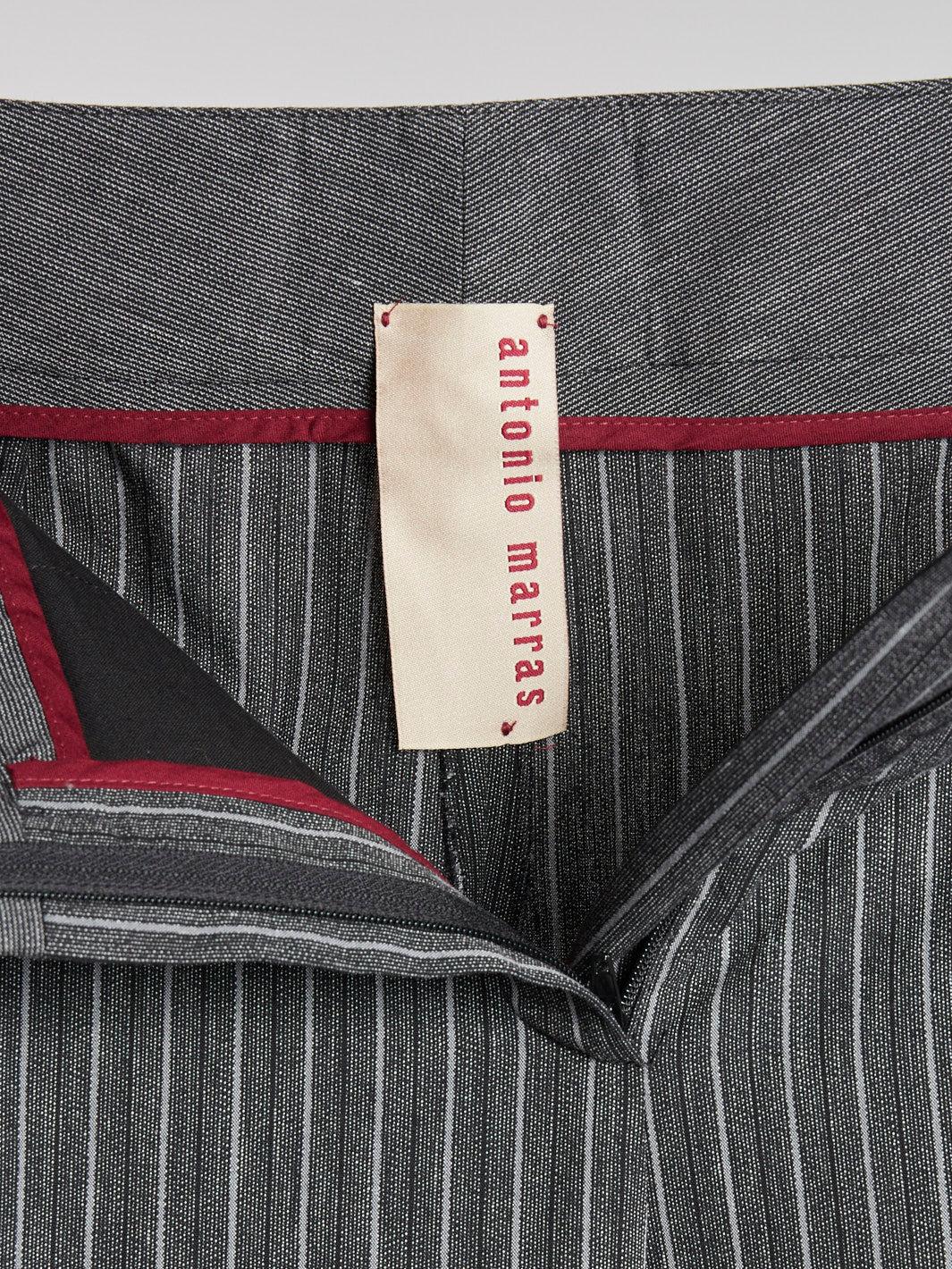 1990s Antonio Marras grey palazzo pants with striped pattern MZ1911552  Marras 
