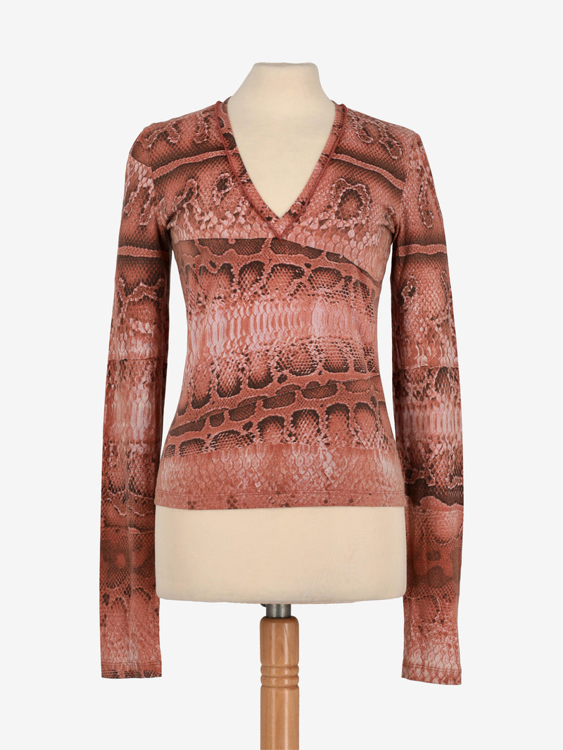 Just Cavalli Python Print Shirt W24121253.16  Just Cavalli 