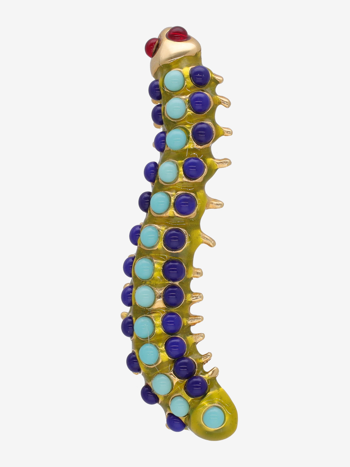 Kenneth Jay Lane Colourful Caterpillar Brooch CVR24.1.44  Kenneth Jay Lane 