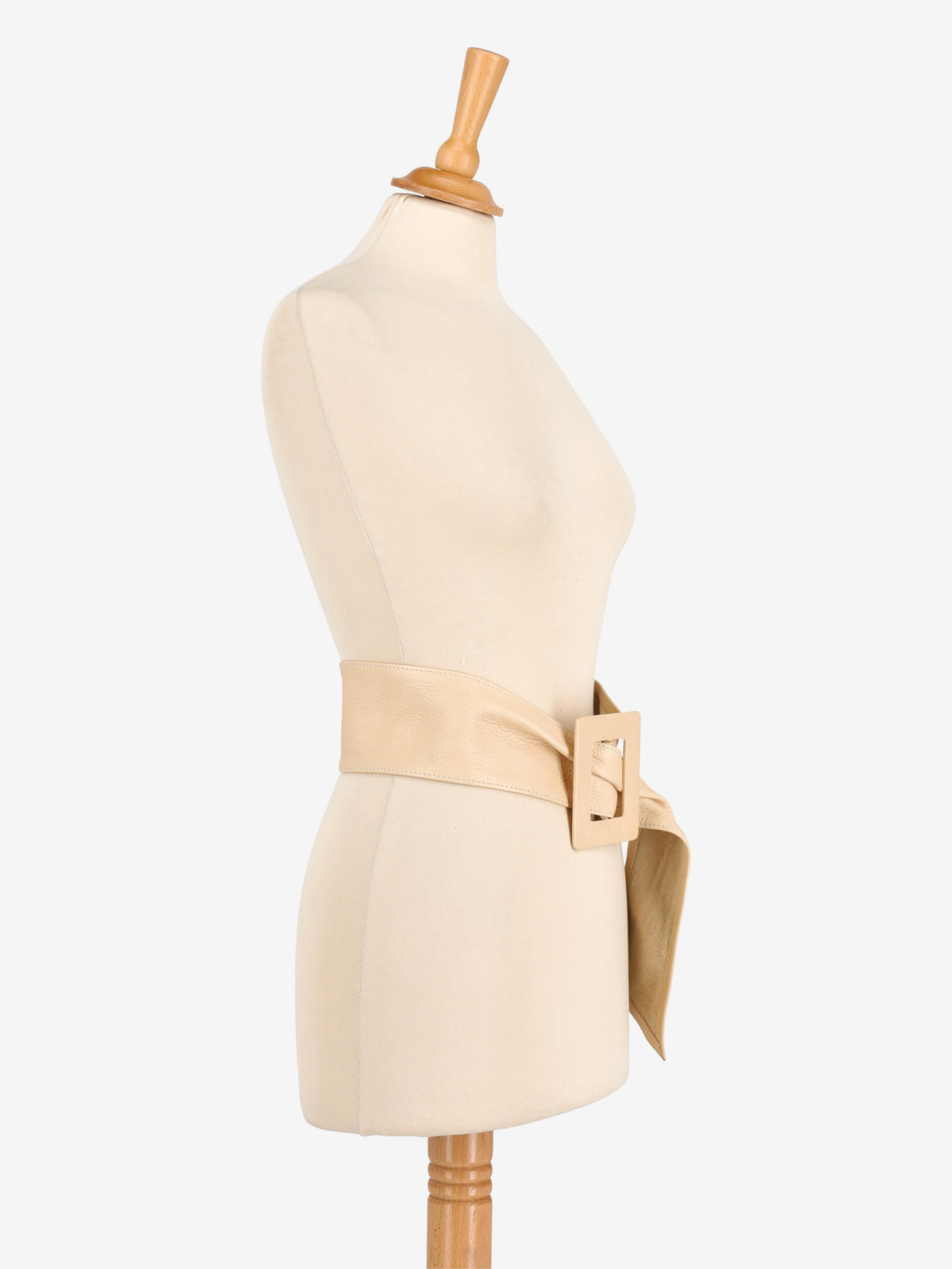 Vintage Butter Leather Maxi Belt