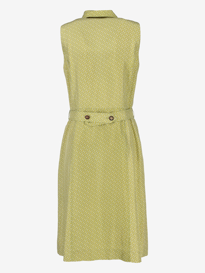 Hermès Sleeveless Shirt Dress in Silk W7426.32  Hermès 