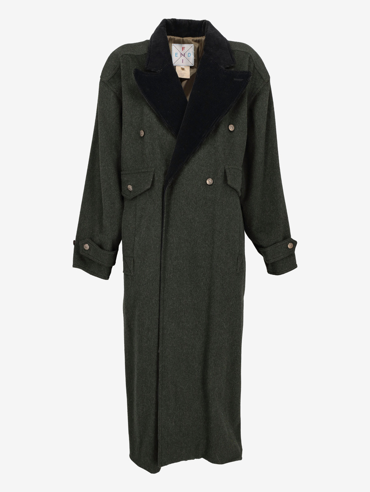 Fendi Textured Wool Long Coat W27526.169  Fendi 