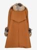 Mario Borsato Coat in Polyester with Fur Inserts CVM26.6.109  Mario Borsato 