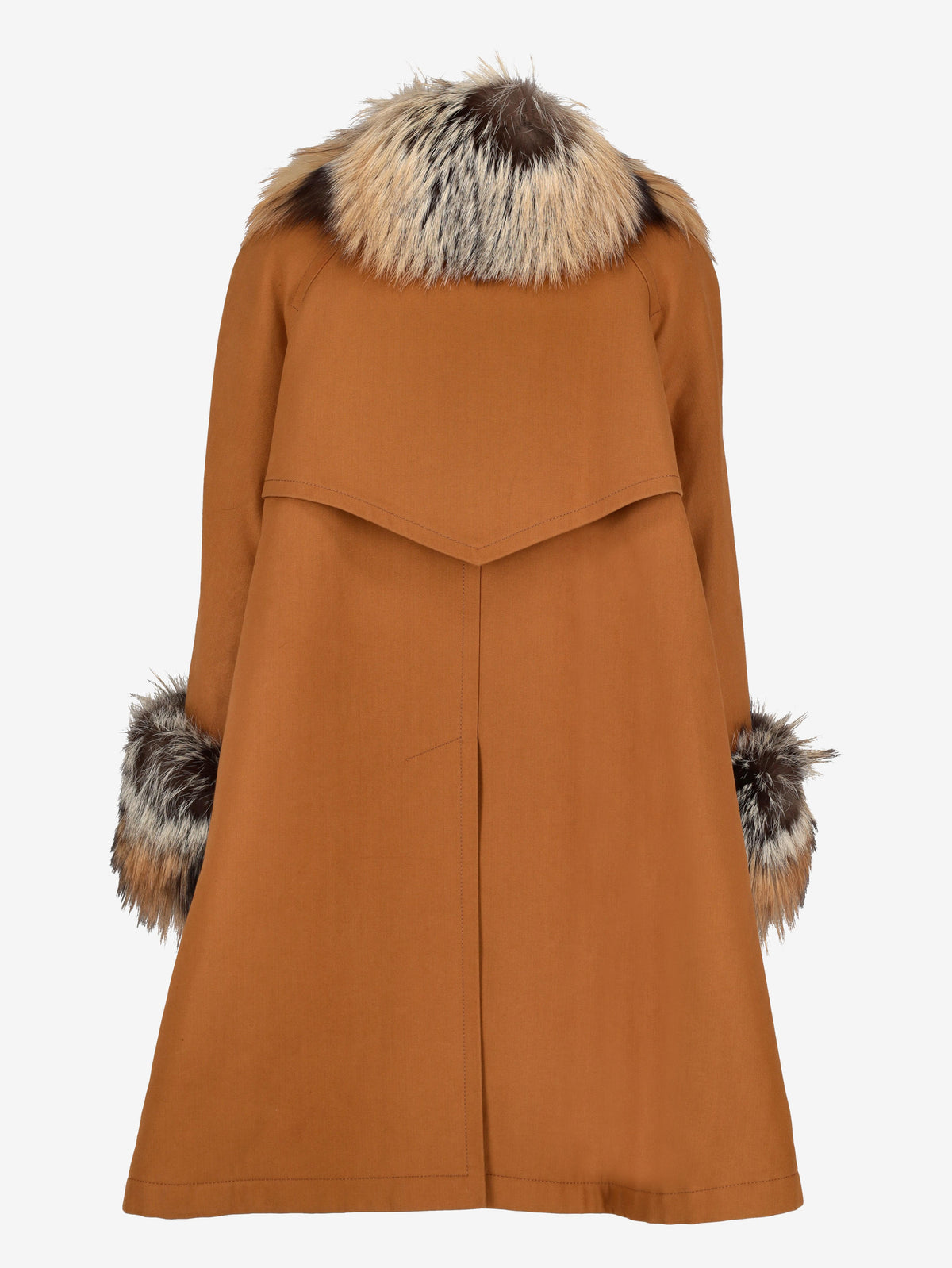 Mario Borsato Coat in Polyester with Fur Inserts CVM26.6.109  Mario Borsato 