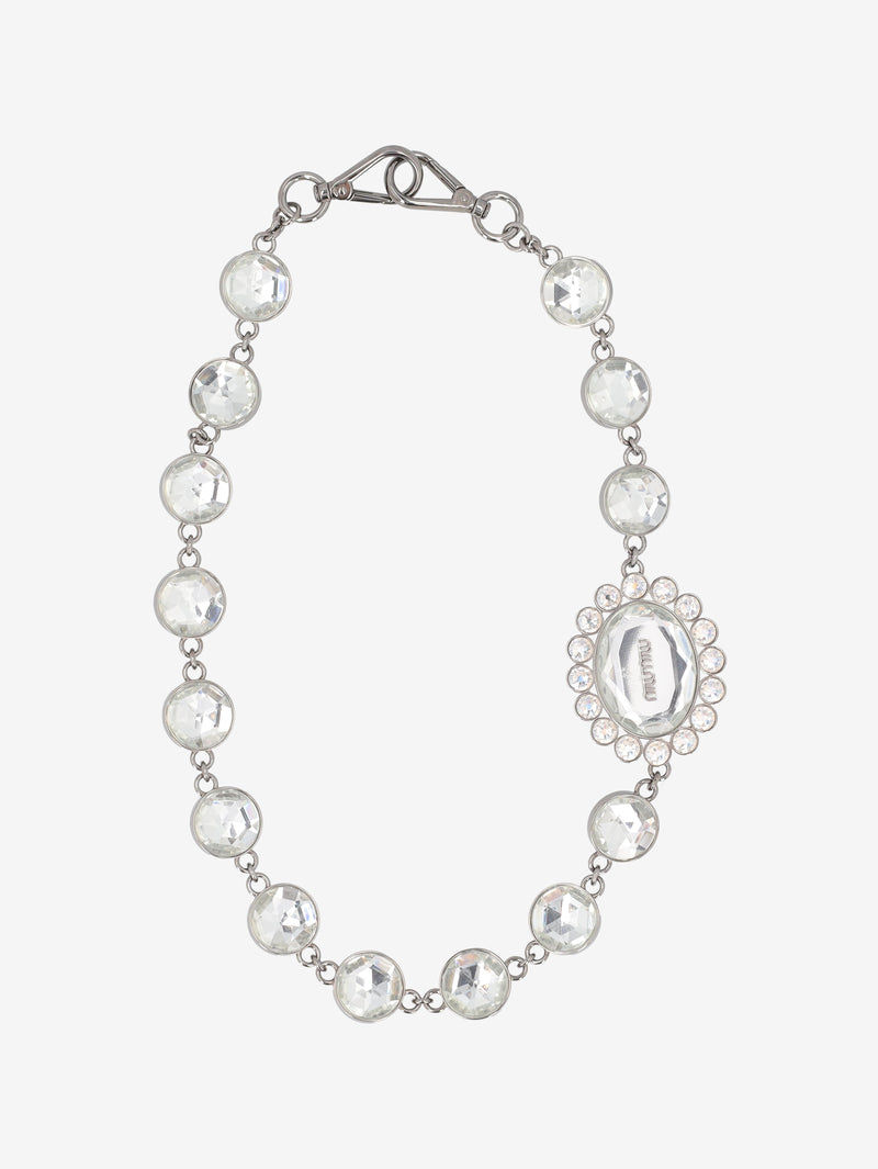 Miu Miu Oversized Crystal Statement Choker W13426.140  Miu Miu 