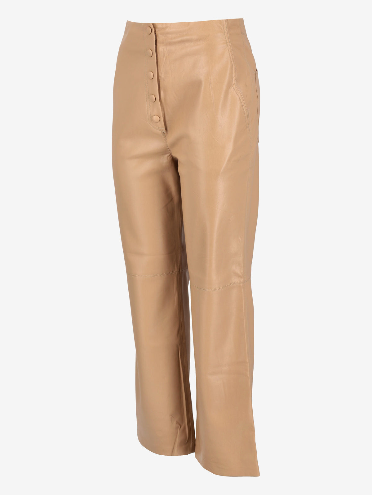 Vintage Faux Leather Straight-Leg Pants W7426.57  Nanushka 