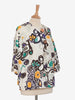 Erika Cavallini Multicolored jacket with patterned buttons