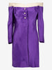 Vintage Off-the-Shoulder Silk Blazer Dress with Pearl Details AR123  Vintage 