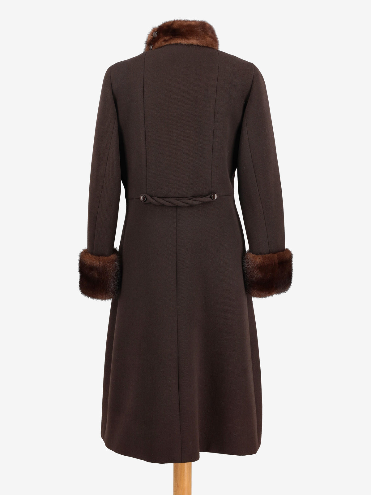 Vintage Coat With Mink Details